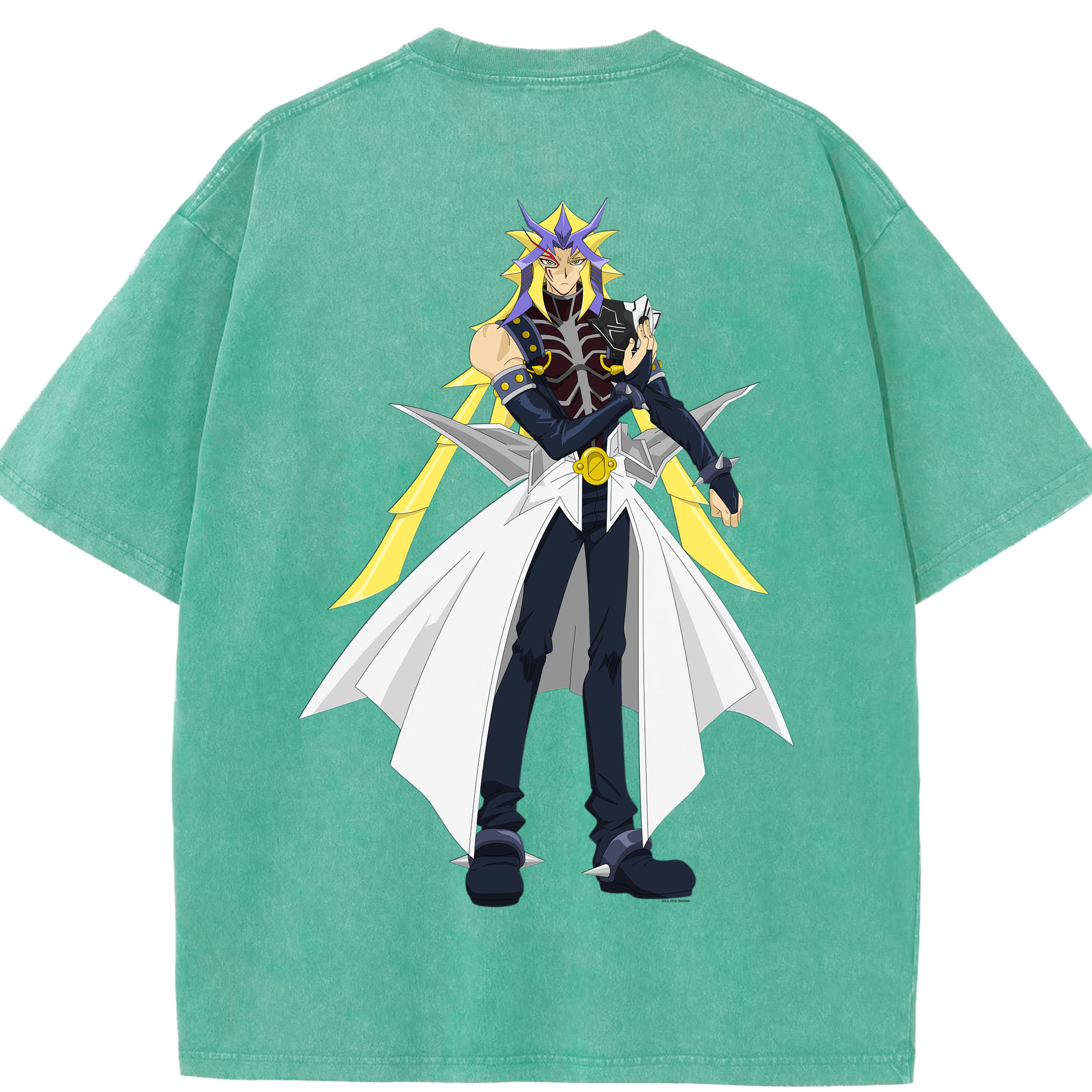 （画像用） 遊☆戯☆王 Yu-Gi-Oh! 綿100% ヴィンテージ風 半袖Tシャツ（背面プリント）